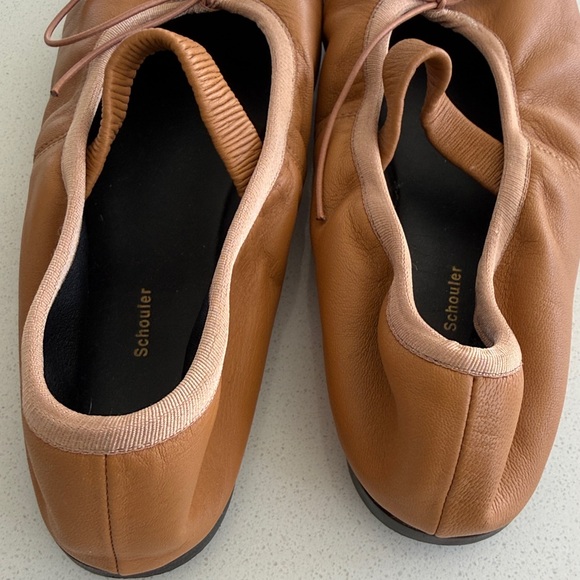 Proenza Schouler Brown Leather Flats - Picture 3 of 6